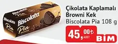 ŞÖLEN BİSCOLATA PİA ÇİKOLATA KAPLAMALI BROWNİ KEK 108 G
